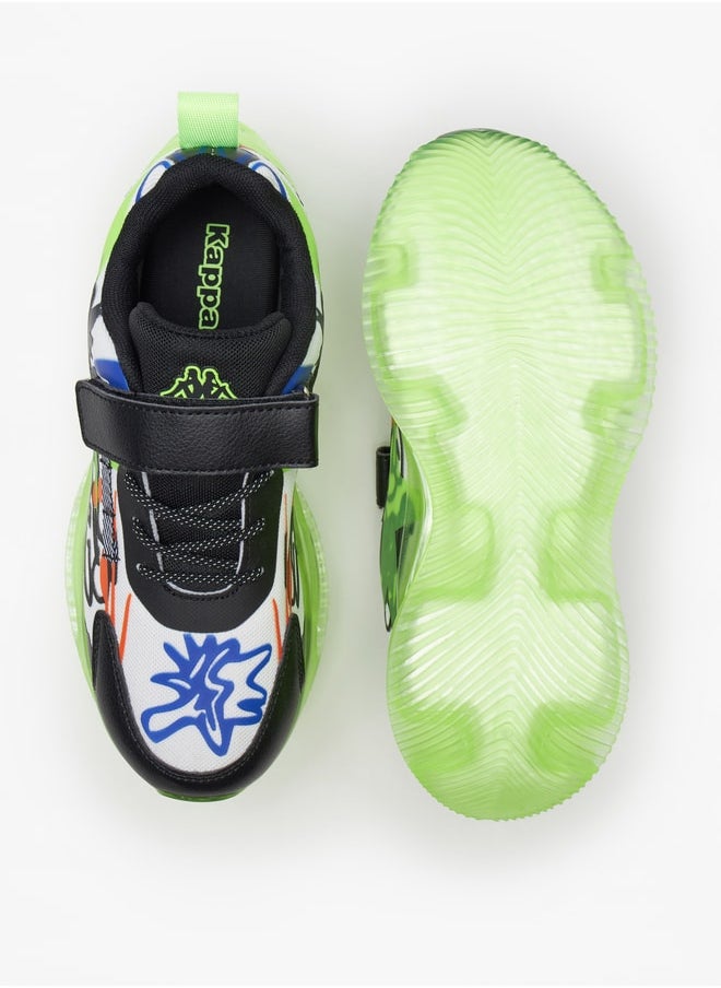 Kappa - Boys' Textured Sports Shoes with Hook and Loop Closure - Image 1