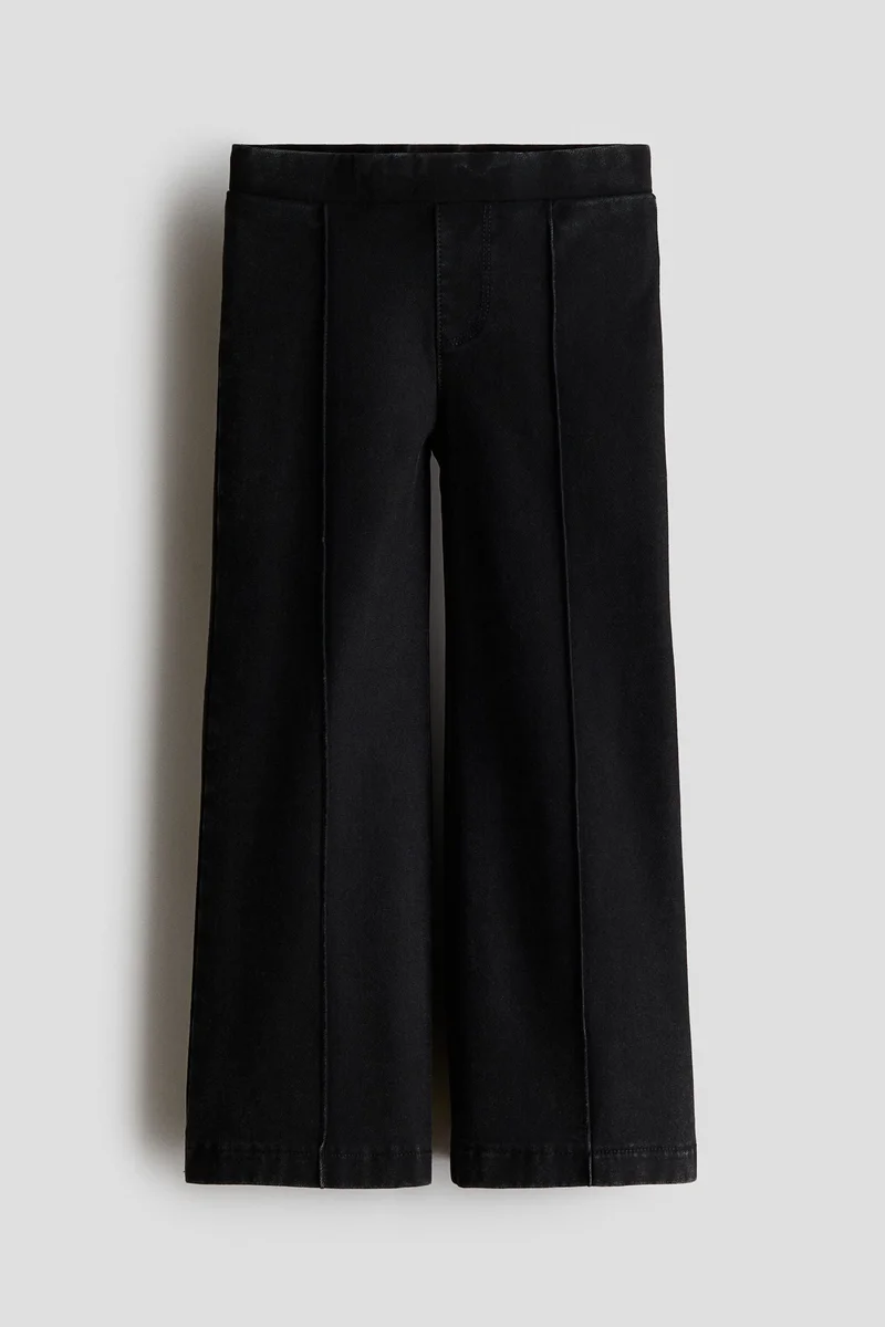 H&M Denim-look wide-leg jeggings