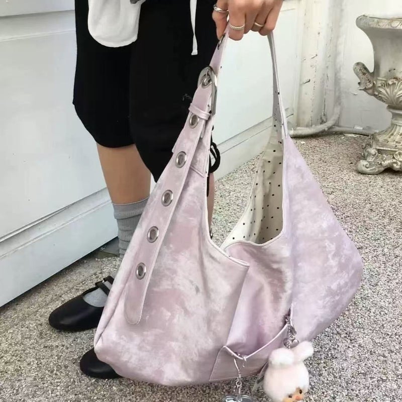 حقيبة كتف كلاسيكية بنقشة الفهد المنقطة للنساء - Image 3