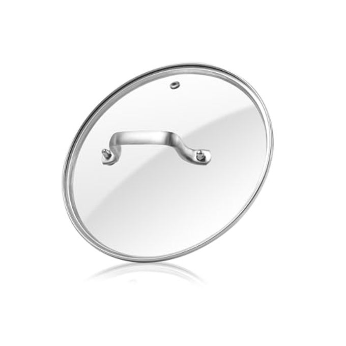 Antrader Tempered Glass Lid,8" Glass Covers for Pots,Pans and Skillets,1Set,Clear