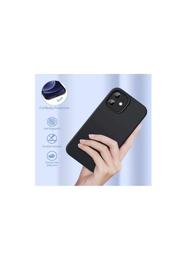 shAyzee Liquid Silicone Gel Rubber Full Body Protection Shockproof Drop Case Cover For iPhone 12 Pro Max Black - Image 2