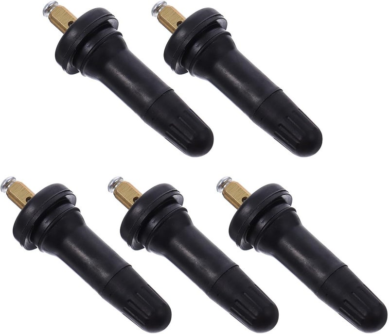 Replacement Tpms Tire Pressure Sensor Stems 5pcs Rubber Snap-in Tubeless Valve Stems for Car Vehicle Tire Maintenance - Image 1