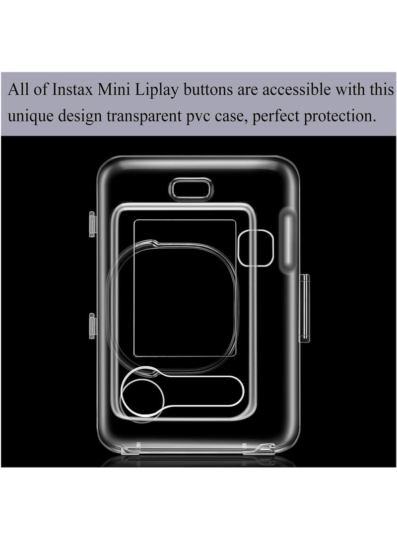 Generic - Transparent Hard Camera Case for Fujifilm Instax Mini Liplay Hybrid Instant Film Camera Cover with Reserved Precise design Button port Crystal Clear - Image 1