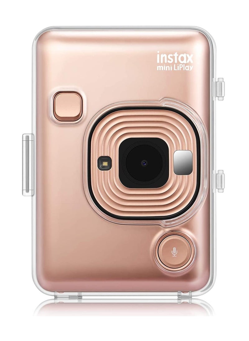 Generic - Transparent Hard Camera Case for Fujifilm Instax Mini Liplay Hybrid Instant Film Camera Cover with Reserved Precise design Button port Crystal Clear - Image 1