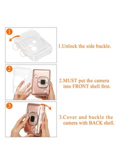 Generic Transparent Hard Camera Case for Fujifilm Instax Mini Liplay Hybrid Instant Film Camera Cover with Reserved Precise design Button port Crystal Clear  - Image 5