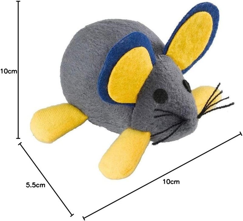 Ferplast Cat Toy Mouse - Vibrating Plush Toy for Cats, 10 x 5.5 cm, Grey - Image 2