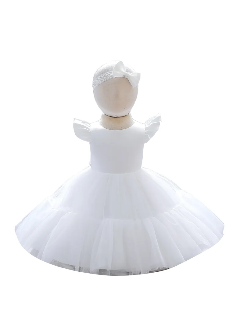 D'Daniela Party Dresses for Baby - White