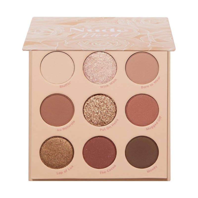 ColourPop باليت ظلال العيون Nude Mood من ColourPop - باليت بني ونحاسي مع لمسات معدنية ومطفية - مكياج عالي الصبغة مع تركيبة تدوم طويلاً (0.3 أونصة) - Image 1