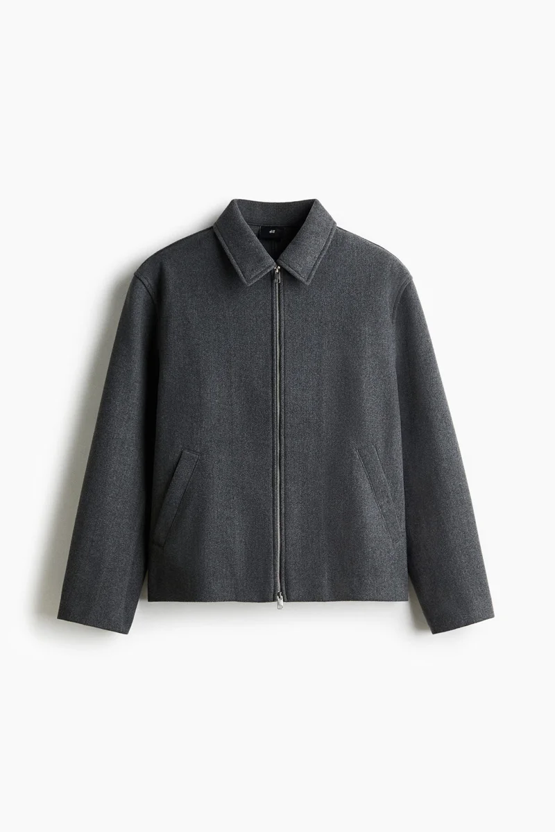 H&M Regular Fit Felted overshirt