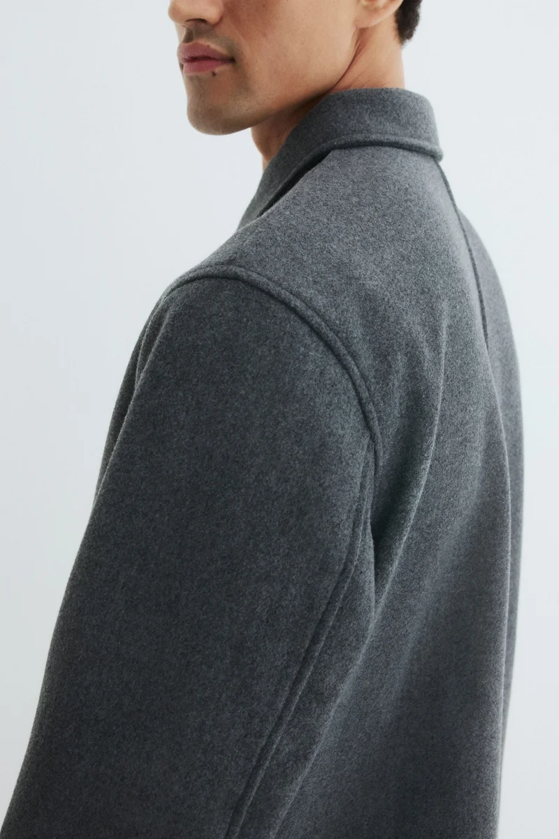 H&M Regular Fit Felted overshirt