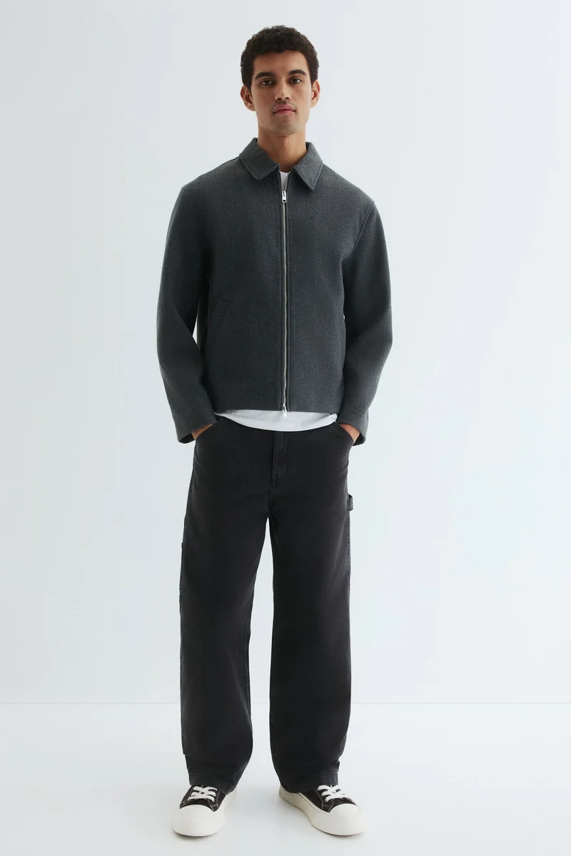 H&M Regular Fit Felted overshirt