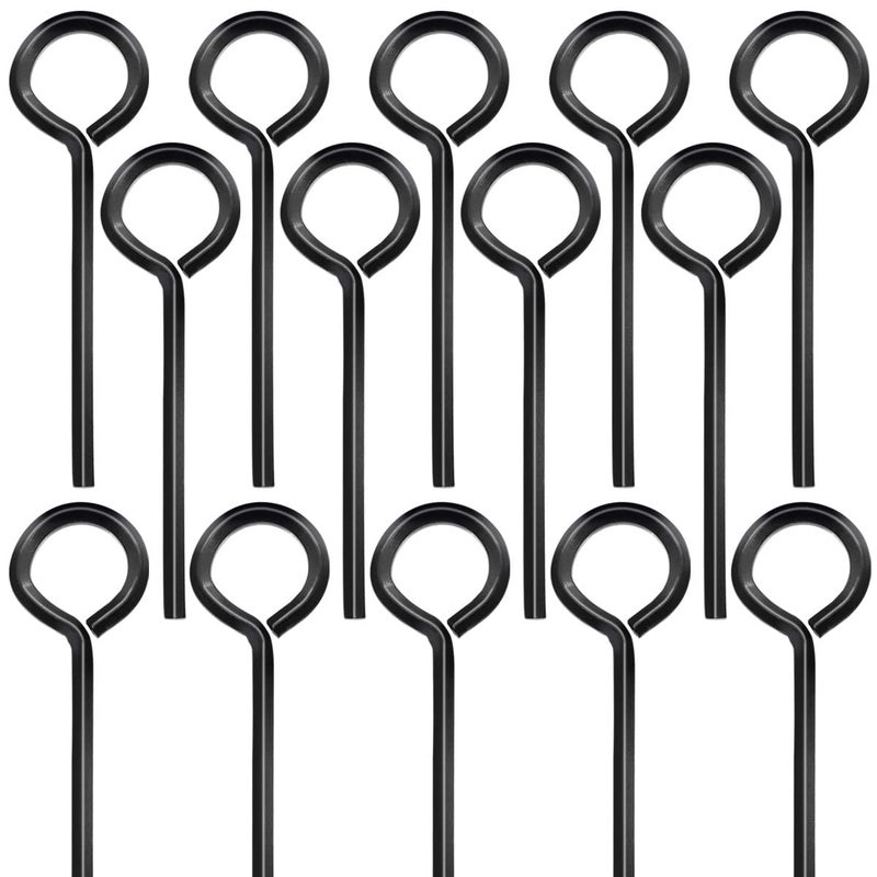 Seamaka 15PCS 18 Standard Hex Dogging Key with Full LoopBlackMetal Wrench Door Key for Push Bar Panic Exit Devices