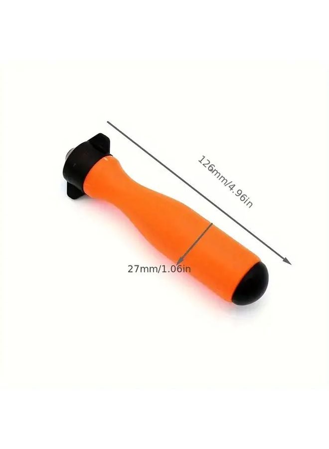Orange 3 Pack Nylon Saw Chain File Handle Reusable Quick Install Tool - Image 3