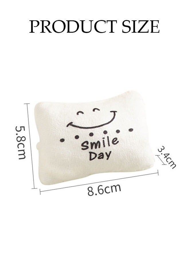 DUNISO 4 Pcs Mouse Pad Wrist Rest, Smiling Face Keyboard Wrist Cushion, Lightweight Computer Wrist Support, Wrist Cushion For Keyboard, Movable Soft Wrist Rest 8.6cm For Office Laptop Gaming (White) - Image 2