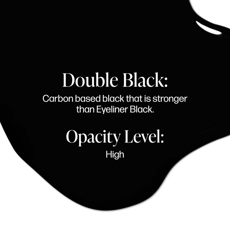 Perma Blend - Double Black - Microblading Ink for Permanent Eyeliner - Professional Tattoo Ink - Dark Carbon Based Black Tattoo Ink Makeup - Vegan (0.5 oz) - Image 2