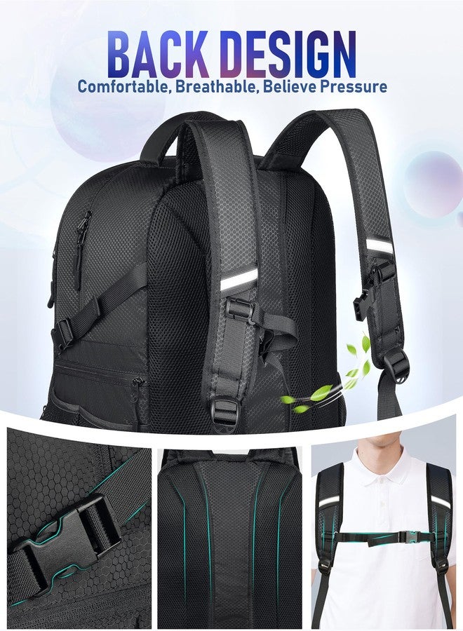 LOINTET Bowling Ball Bag - Single Ball Backpack with Shoe Bag, Up to Size 16, Padded Holder, Bowling Accessories Gift for Lovers/Players, Black - Image 5