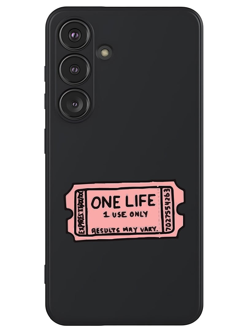 Theodor غطاء سليم واقي من السيليكون السائل مع حماية كاملة للجسم مضاد للخدش وصدمات لهاتف سامسونج جالاكسي S25 (أسود) - Image 1