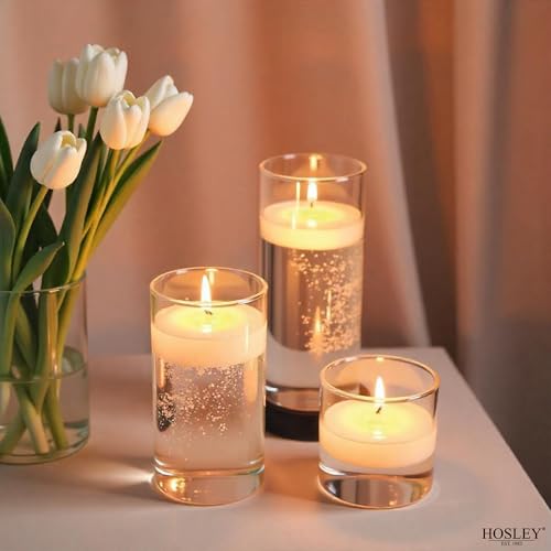 Hosley Set of 12 White Unscented Floating Candles Mini Candle Discs 1.6" Floating Candles for Centerpieces with Smokeless Cotton Wick Ideal Floating Candle for Weddings & Home Décor - Image 3