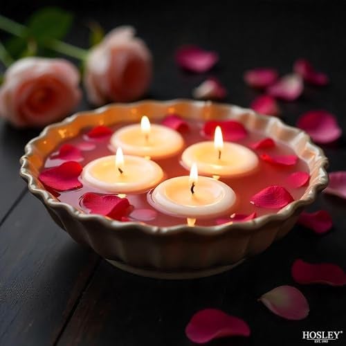 Hosley Set of 12 White Unscented Floating Candles Mini Candle Discs 1.6" Floating Candles for Centerpieces with Smokeless Cotton Wick Ideal Floating Candle for Weddings & Home Décor - Image 4