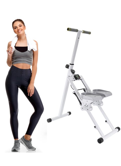 Indoor Multifunctional Stair Climbing Machine, Foldable, 3-Speed Adjustable Pedal, Load-Bearing Capacity 150kg , with Electronic Instrument