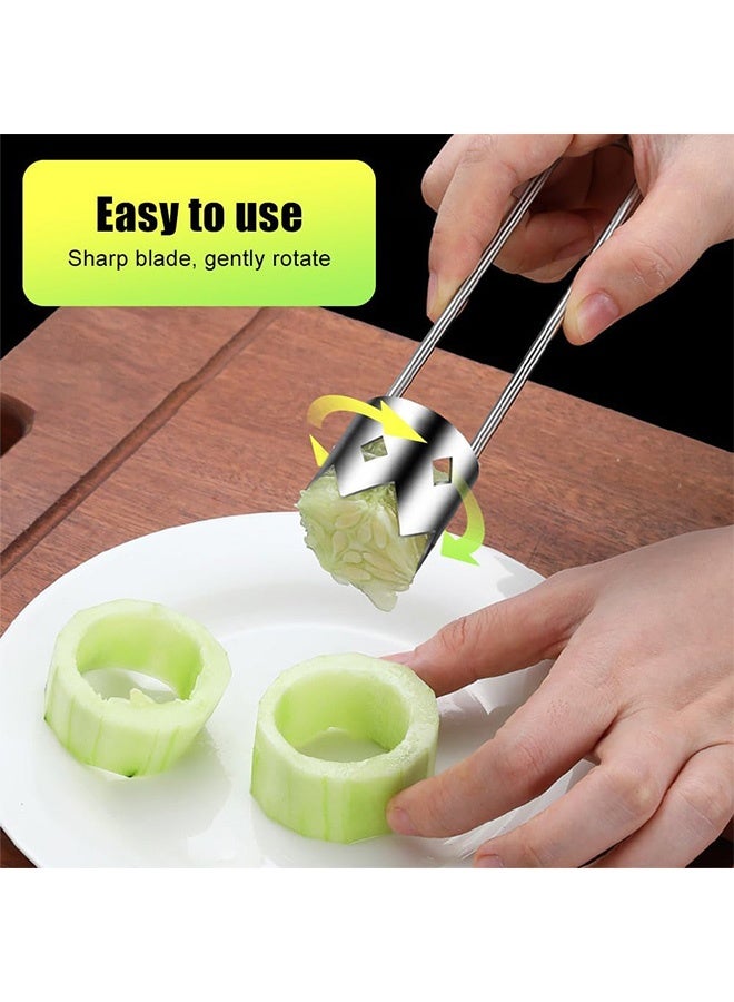 Quantum 2 Stainless Steel Fruite Corer, Multifunctional Fruit And Vegetable Core Remover, Kitchen Gadgets for Pepper, Pineapple Apple Corer - Image 3