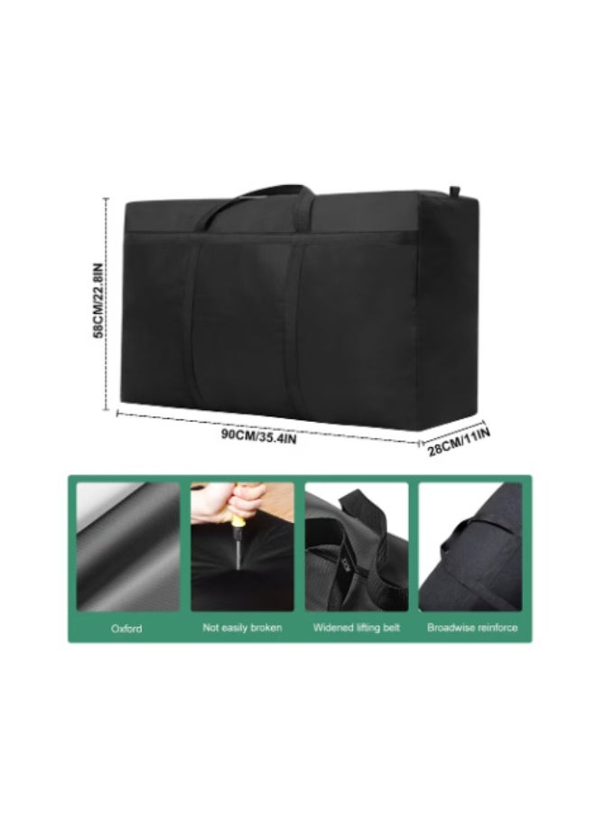 180L Large Capacity Oxford Cloth Storage Bag, Foldable Moving Luggage Packing Storage Bag, Car Trunk Organizer Bag, Space-Saving Super Large Storage Organizer - Image 4