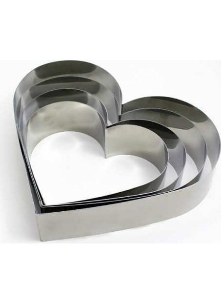 Nar Kalıp Narkalıp Heart Circle Cake Mold Set of 4 Depth 6cm  - Image 1