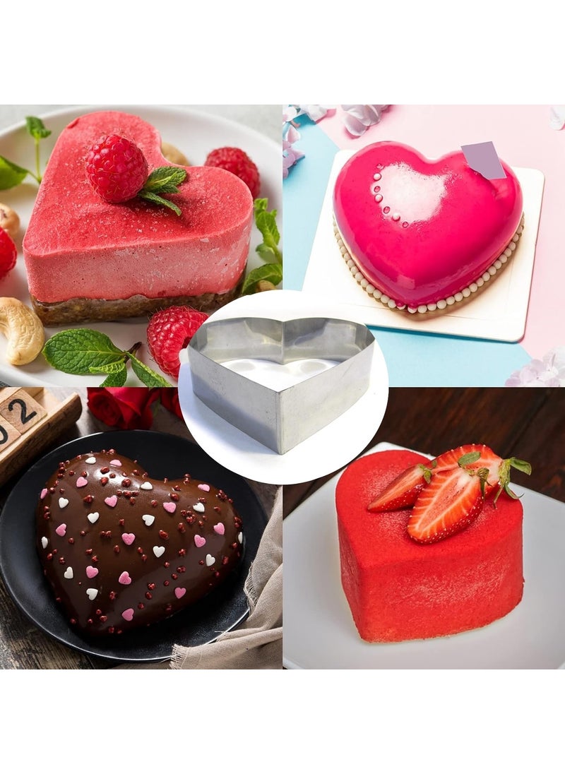 Nar Kalıp Narkalıp Heart Circle Cake Mold Set of 4 Depth 6cm  - Image 2