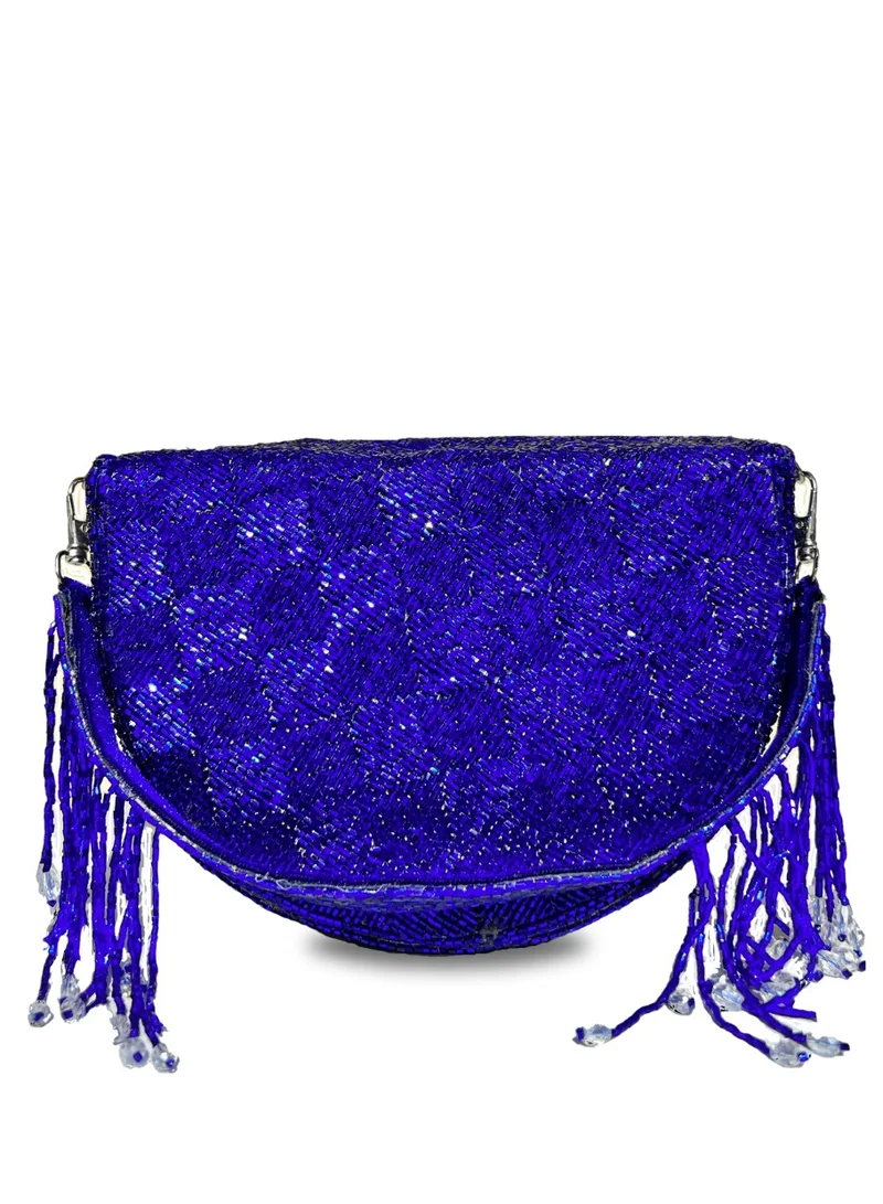 Harsha's Glam Clutches Flower Shape Clutch