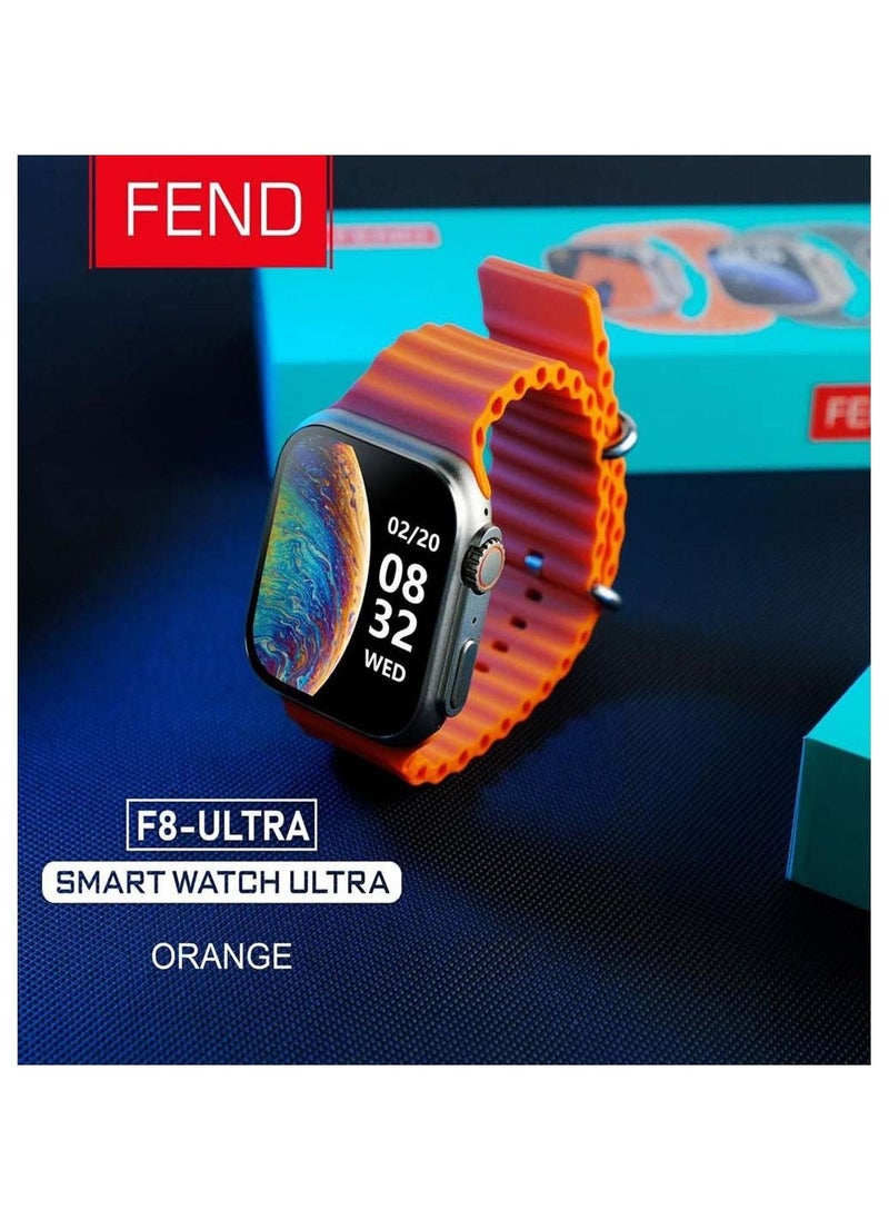 FEND - Fend Smart Watch Ultra With Two Set Strap and Genuine Leather Wallet Combo for Men's - Image 1