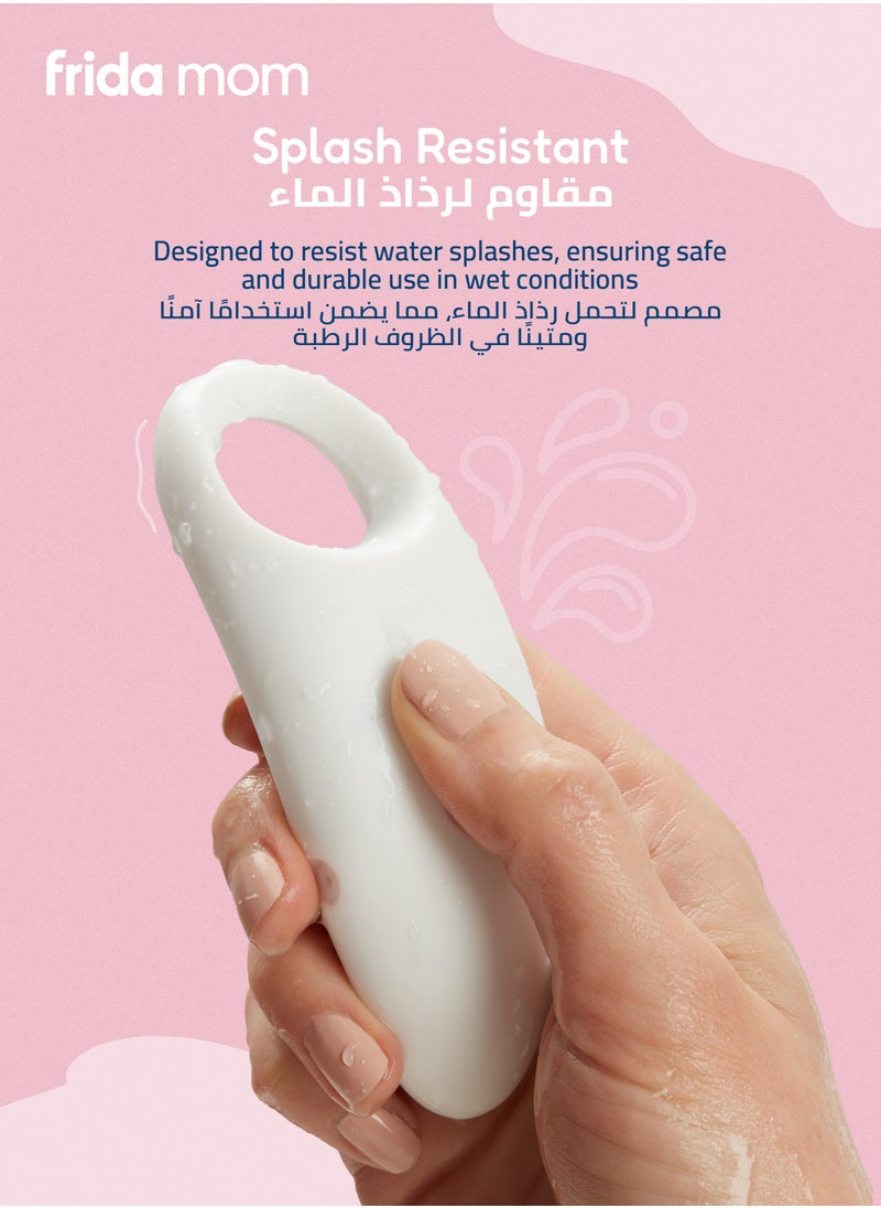 جهاز تدليك الرضاعة في مع حرارة - أداة العناية بالثدي لتحسين تدفق الحليب، منع الانسداد، قابلة للشحن، مقاومة للماء