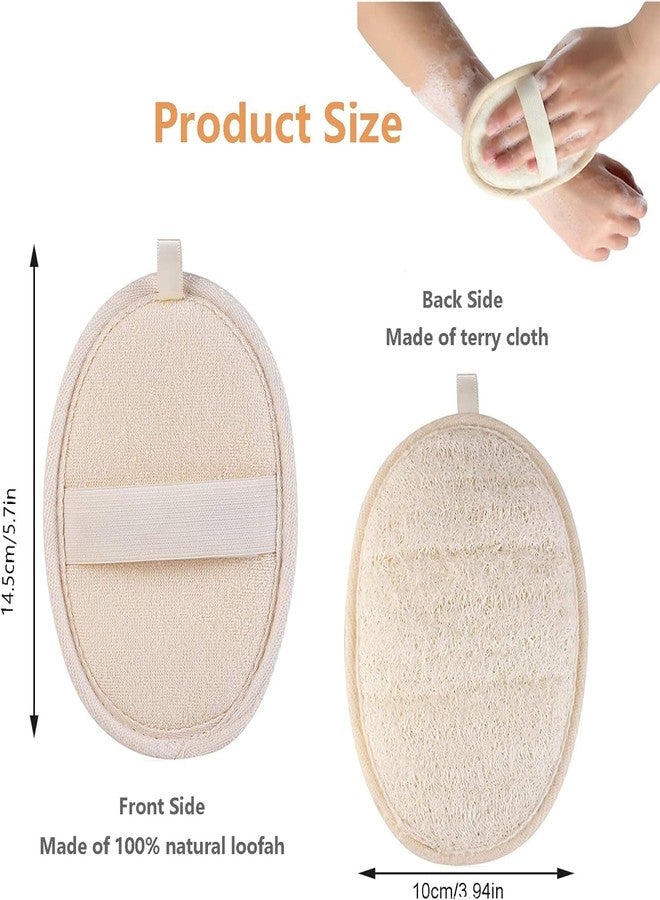 Much Hotter Exfoliating Loofah Sponge Body Scrubber,2 Pcs Natural Loofah Shower,Natural Loofah Sponges,Shower Body Exfoliator Scrubbing Pads,Loofah Back Brush, for Women and Men,Shower - Image 2