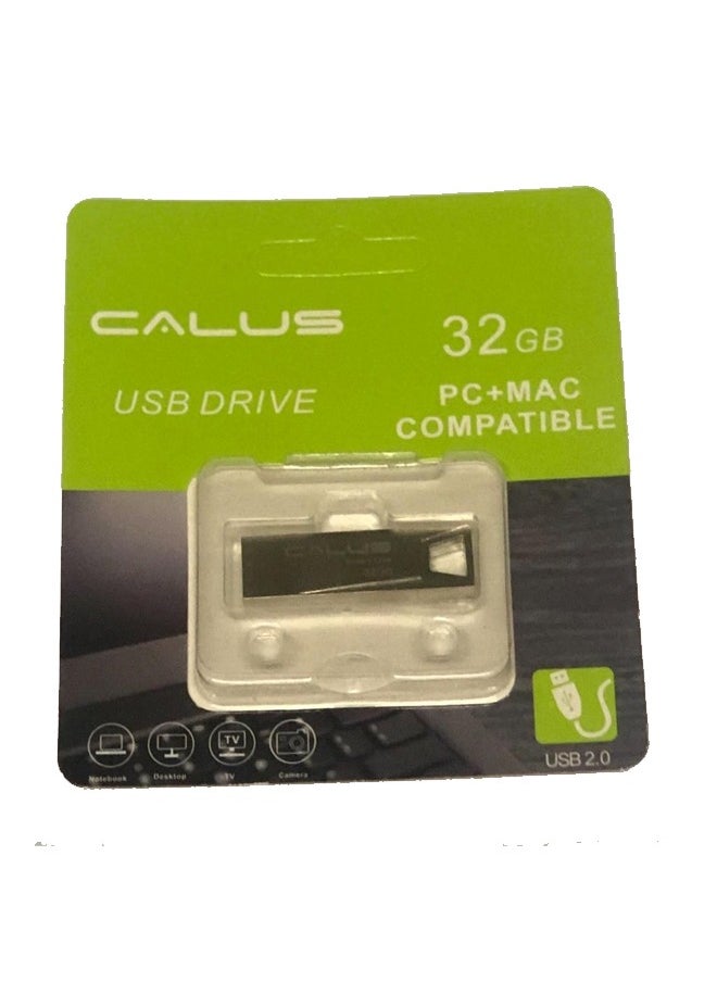 CALUS New Calus USB 2.0 32GB Pen Drive High Speed Waterproof Pendrive USB Flash Drive PC+MAC Compatible Computer Accessories 