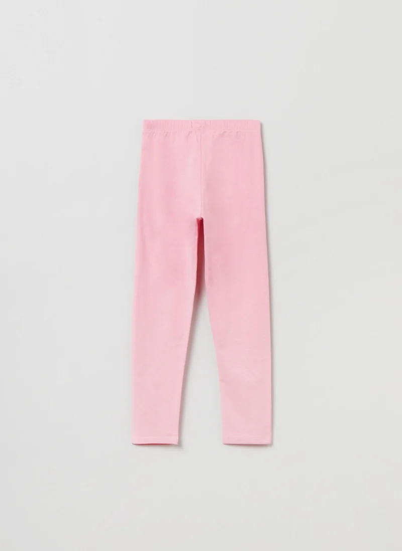 او في اس OVS Stretch Cotton Leggings With Diamantés