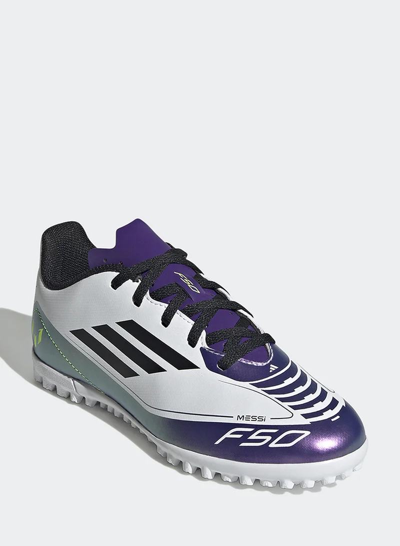 adidas حذاء كرة قدم شبابي F50 ميسي كلوب TF