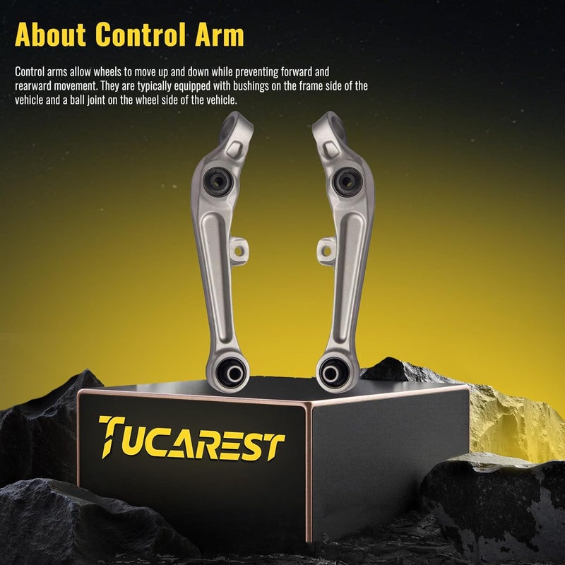 TUCAREST 2Pcs Front Lower Forward Control Arm for Nissan 350Z & Infiniti G35 - Image 3