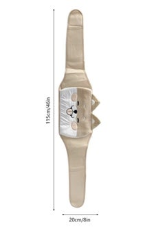 breathe Water Bottle with Cat Design, Triple with Velvet Cloth Cover and Waist Belt for Heat and Cold Therapy to Relieve Back Pain  - Image 3