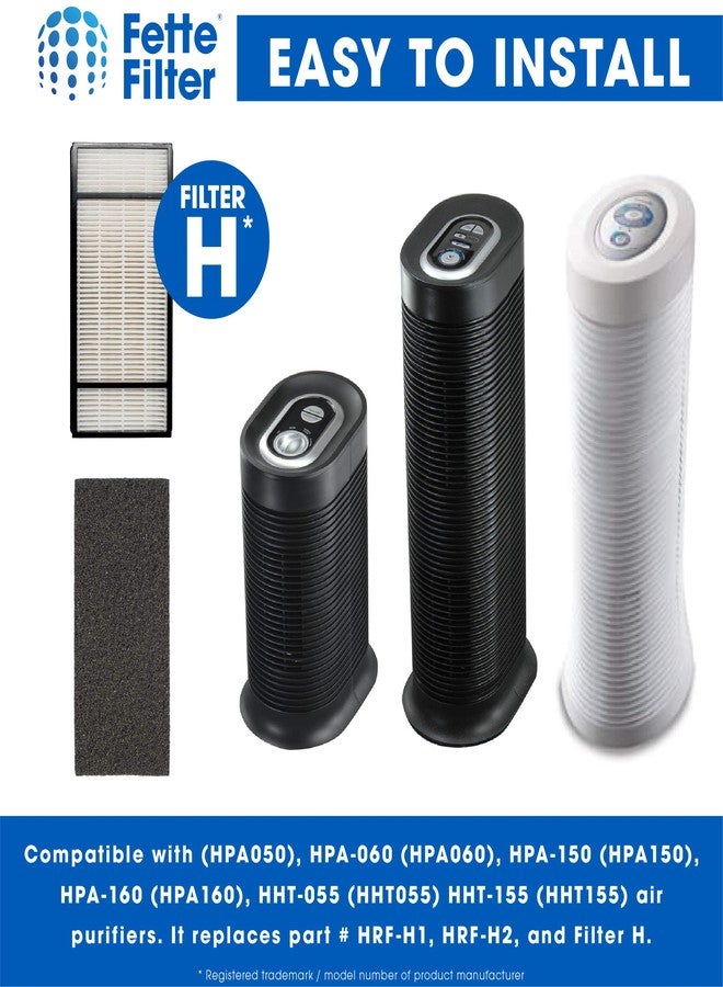 Fette Filter - Air Purifier Filter and Pre-Filter Compatible with Honeywell True HEPA Filter H HRF-H1, HRF-H2 & Filter B HRF-B1, HRF-B2 -(2 HEPA and 4 Pre-Filters) - Image 5