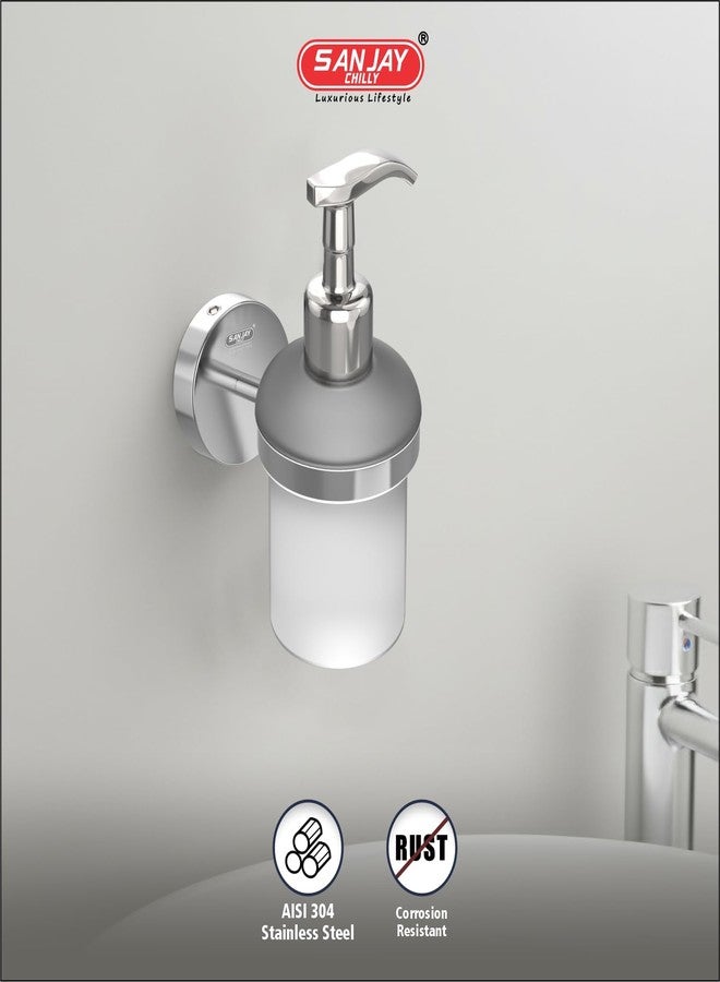 Sanjay Chilly Stello Series Soap Dispenser for Bathroom | Stainless Steel Wall Mounted Handwash & Shampoo Dispenser | Durable & Premium Finish - Image 2