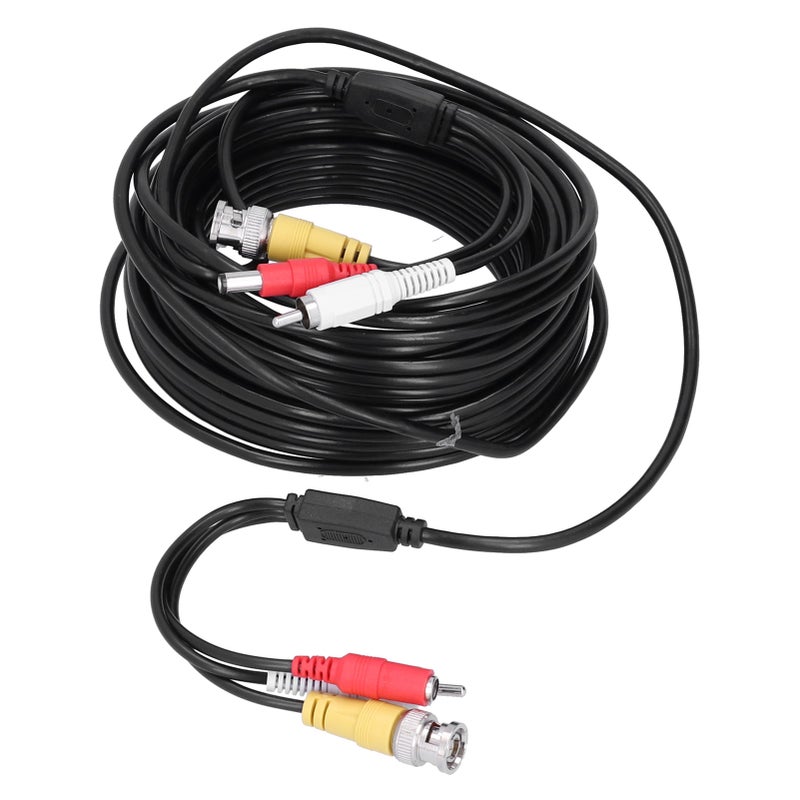 Portable CCTV Cable 3-In 1 Video Audio Power Cord BNC+RCA+DC Connector for DVR Surveillance System(30m 98.4ft ) - Image 1