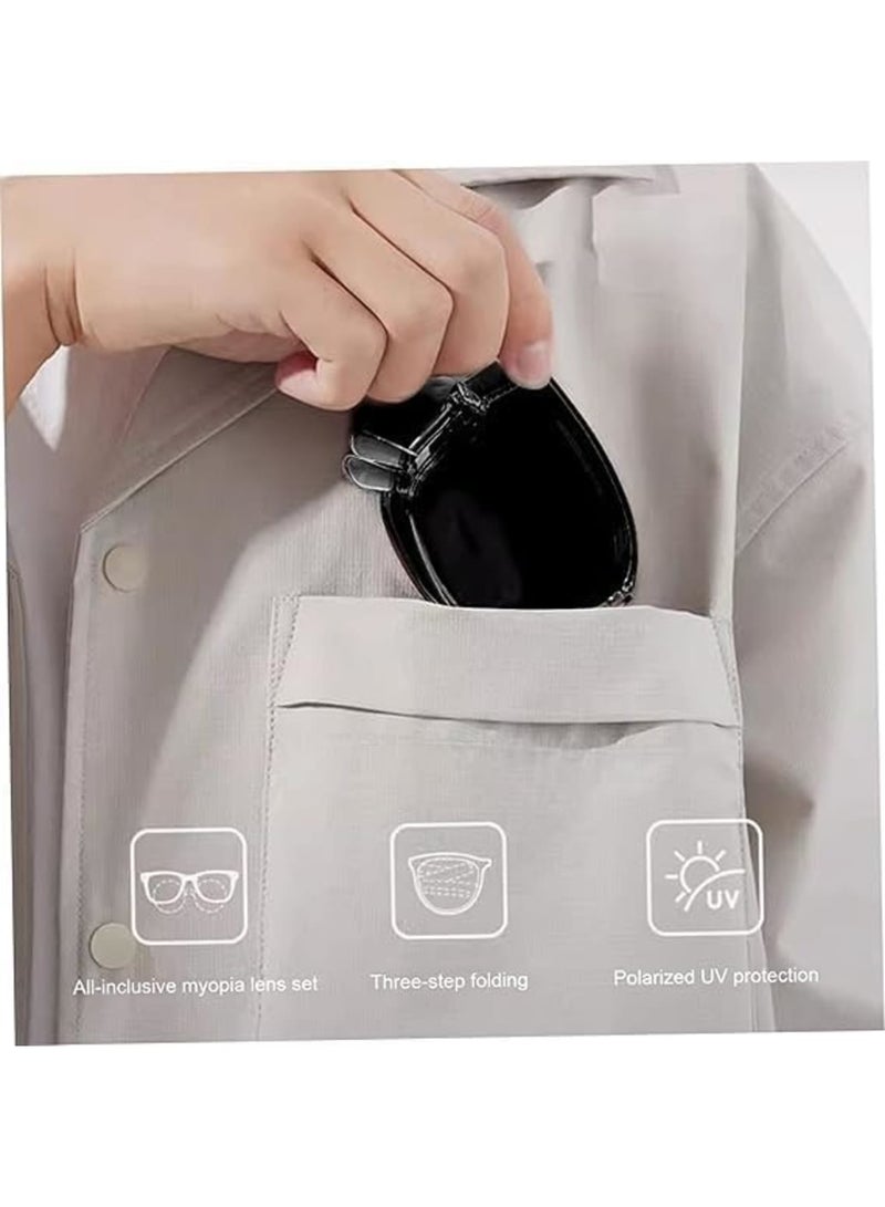 Zikra Over Glasses Sunglasses for Men Women, Folding Sunglasses Lightweight Sunglasses That Fit Over Glasses UV400 Protection Non Slip Polarized Sunglasses - Image 5