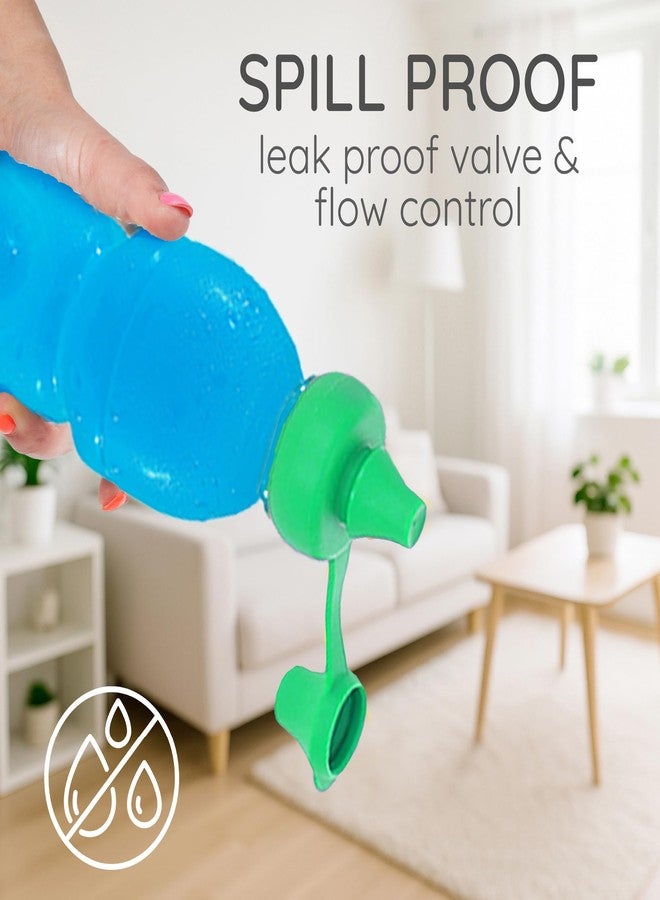 KiddiKap Sport Bottle Topper for Kids – Reusable 100% Silicone Spill-Resistant Spout Cap for Sports Drink Bottles – Travel-Friendly Leak-Reducing Lid for Toddlers & Adults - Image 3