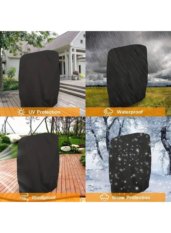 73Hours Heavy Duty Folding Chair And Bed Cover Set With Storage Bag Black - Image 2