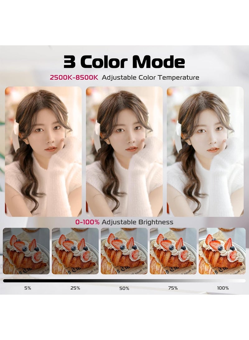 X-level LED Selfie Fill Light With Front & Back Phone Magnetic, 3000mAh Rechargeable ,3 Modes, Light White for Phone 17 Pro Max/17 pro/Samsung/Pad/AirPods/ iPad/Huawei/Xiaomi/Vivo/Oppo and More/Tablet/Laptop, Zoom Call TikTok Video Fill Light - Image 5