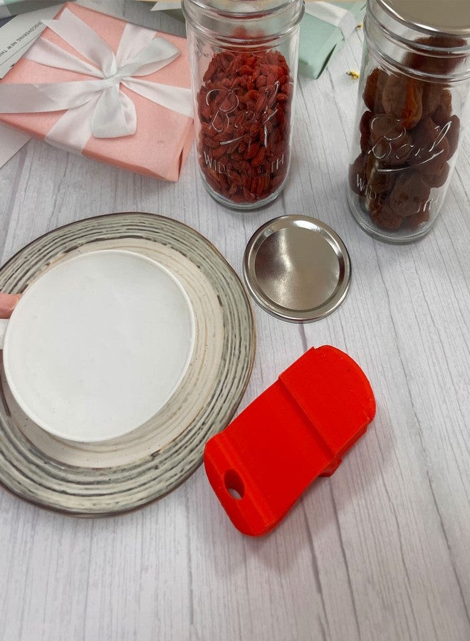 JILINWEI Canning Jar Opener, Mason Jar Opener Canning Tools for Releases Aluminum Vacuum Seal on all Wide Mouth and Regular Mouth Lids,Red - Image 5