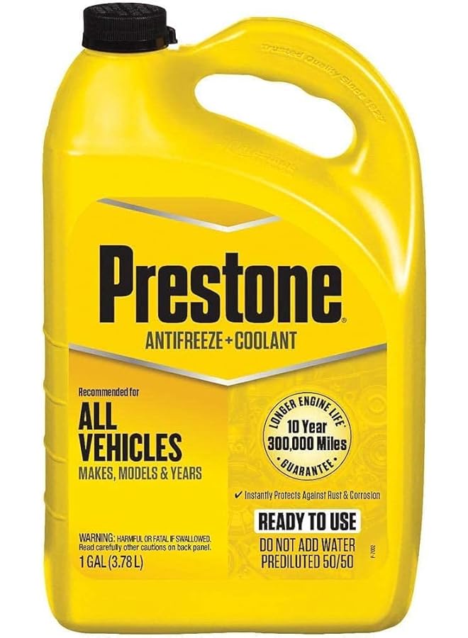 Prestone Antifreeze Coolant, 1 Gal, 50/50