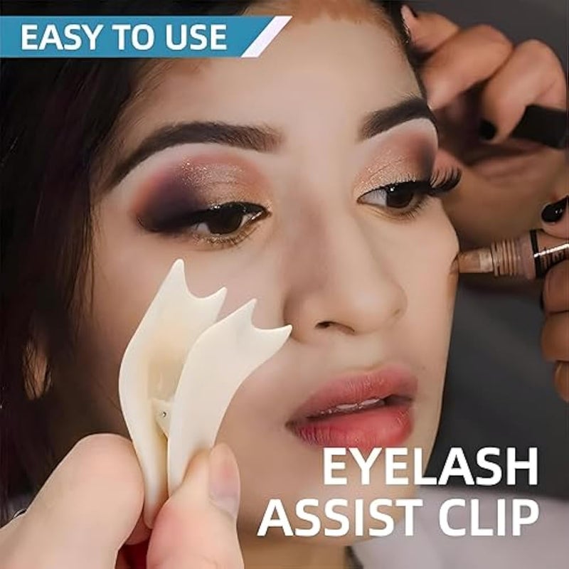 Lash Placement Assistant Clip - Ultra-Fine Tips for Accurate Magnetic Lash Positioning, Lightweight and Portable for On-the-Go Makeup (2PCS) - Image 2