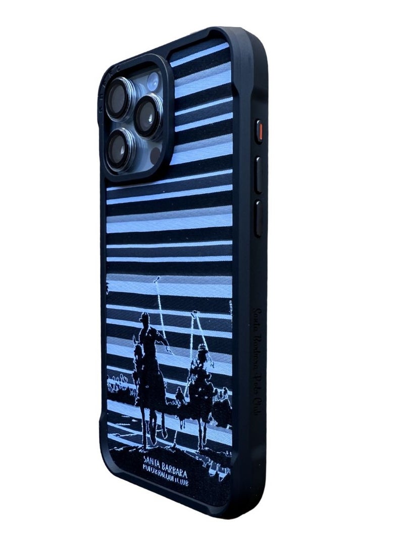 Santa Barabara Polo Santa Barbara Elijah Series Leather Case iPhone 16 Pro Max -Black - Image 2