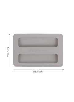 SYOSI 2Pcs Silicone Toaster Lid, Toaster Dirt Cover Toaster Appliance Top Cover, Toaster Protector Bread Maker Cover for Bread Machine, Sandwich Machine Part Accessories (Grey)  - Image 2