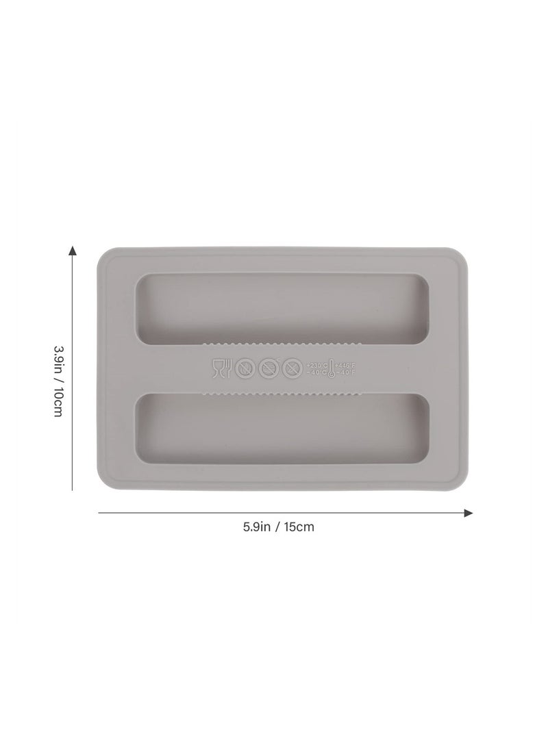 SYOSI 2Pcs Silicone Toaster Lid, Toaster Dirt Cover Toaster Appliance Top Cover, Toaster Protector Bread Maker Cover for Bread Machine, Sandwich Machine Part Accessories (Grey)  - Image 2